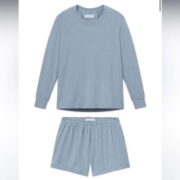 Lake Other - Lake Relax Shorts Set in Dusty Blue Size Large